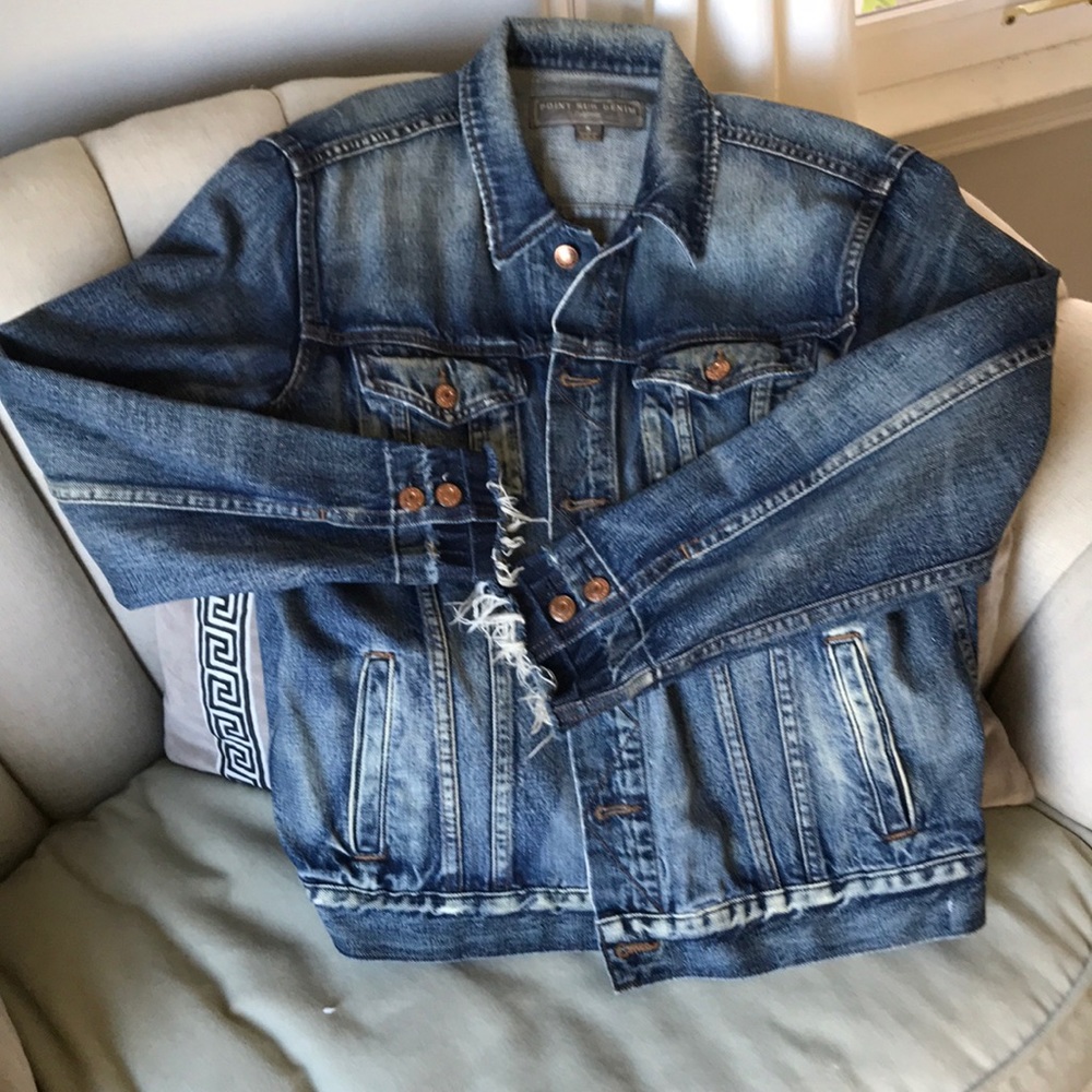 J Crew x Point Sur distressed jacket